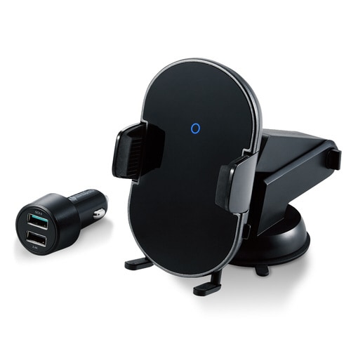 ワイヤレス充電器 Qi 車載 シガーチャージャー付