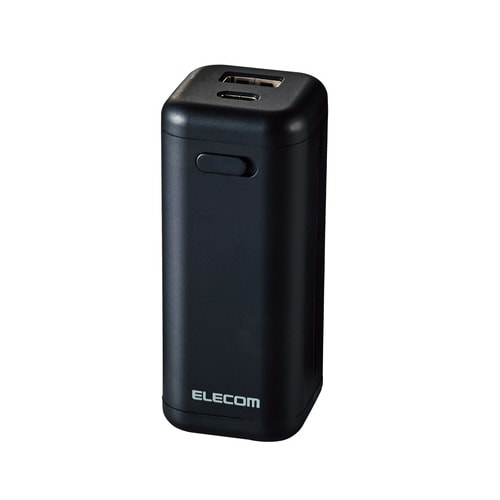 モバイルバッテリー 乾電池式 ケーブル付 ホワイト