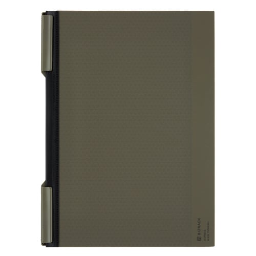 クリップノート<BIZRACK>A4オリーブグリー