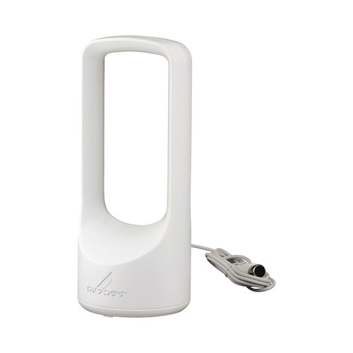 室内アンテナ 省スペース設計 ブースター内蔵 白