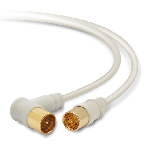 アンテナケーブル 2C L型―ストレート 3m