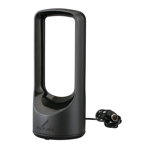 室内アンテナ 省スペース設計 ブースター内蔵 黒