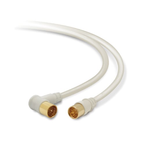 アンテナケーブル 4C L型―ストレート 3m