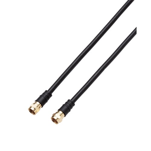 アンテナケーブル 4C 両側Fネジ式 1m 黒