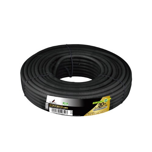 アンテナケーブル 5C コネクタ無 30m 黒