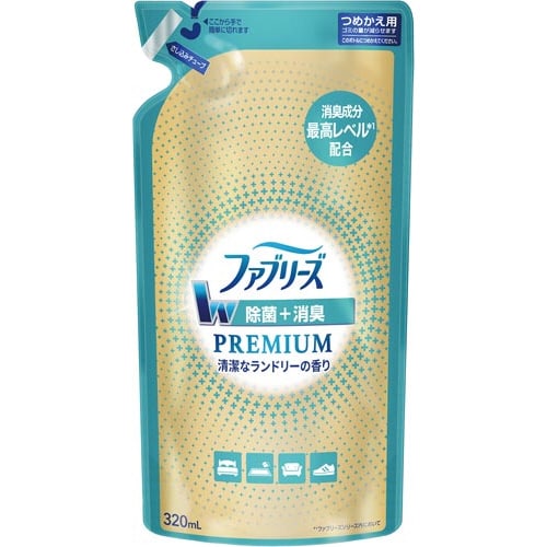 ファブリーズW除菌Pランドリー 詰替320ml×4
