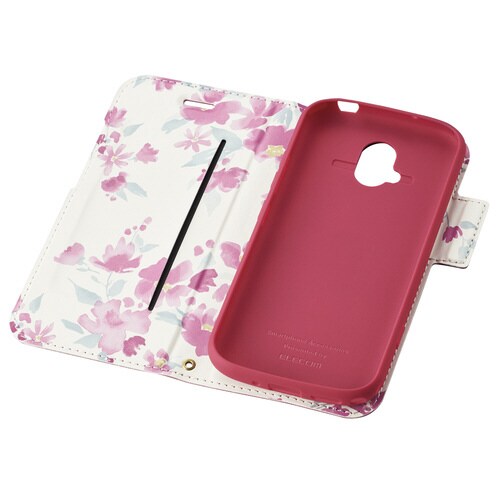 らくらくスマホ F−52B ケース 手帳 ピンク