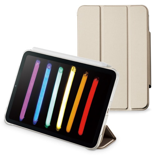 iPad mini6 ケース カバー ベージュ