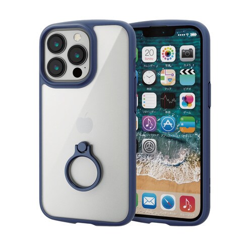 iPhone13 Pro ケース ネイビー