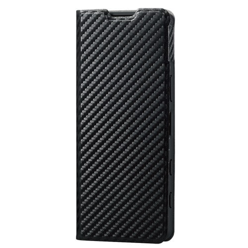 Xperia 5 III ケース 手帳 カーボン