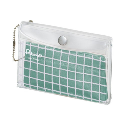 ミニポーチ ピープフラット セージグリーン