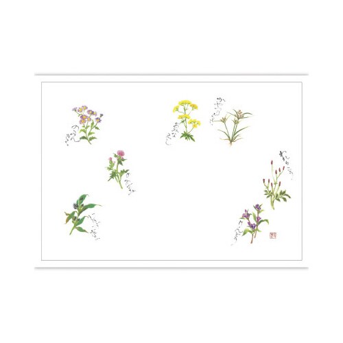 テーブルマット 尺3 秋野の花