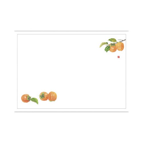 テーブルマット 尺3 柿