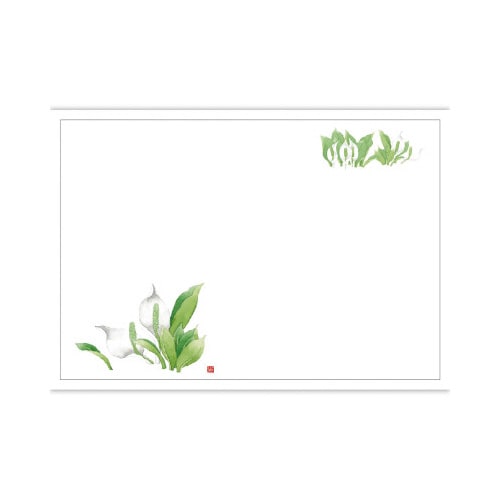 テーブルマット 尺3 水芭蕉