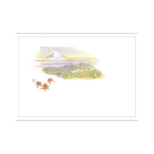 テーブルマット 尺3 甘利からの富士山