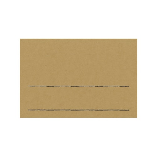 手書きPOP用カード はがきサイズ クラフト