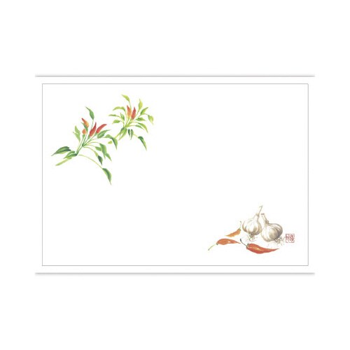 テーブルマット 尺3 唐辛子とにんにく