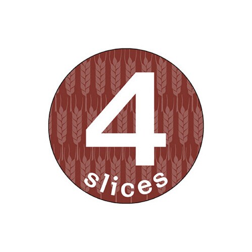 食品表示ラベル シール 4 slices