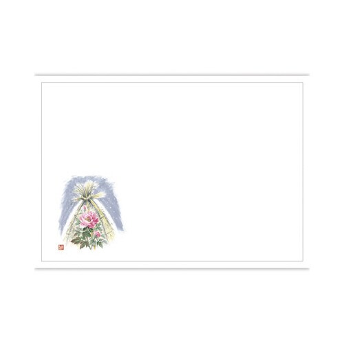 テーブルマット 尺3 寒ぼたん