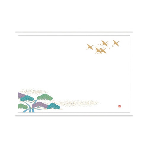 テーブルマット 尺3 松に鶴