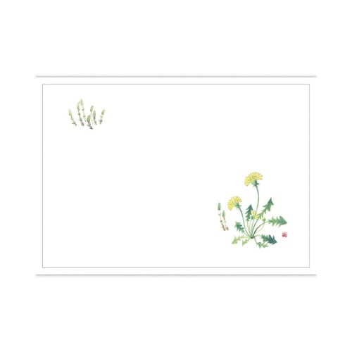 テーブルマット 尺3 たんぽぽと士筆