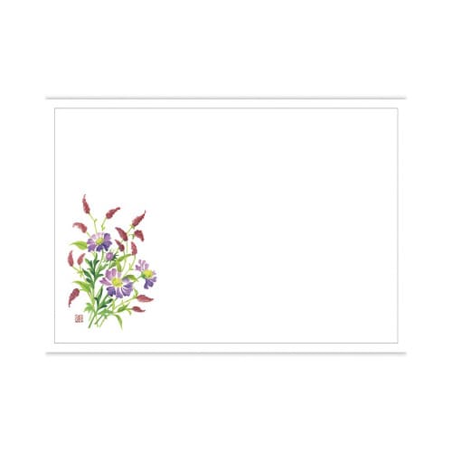 テーブルマット 尺3 松虫草と赤まんま