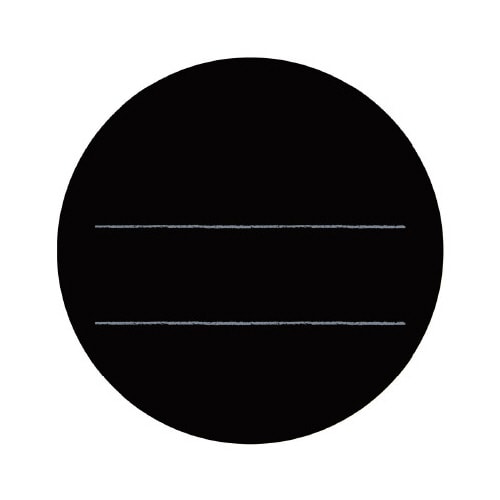 手書きPOP用カード 丸型 ブラック