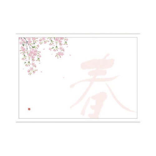 テーブルマット 尺3 春 桜