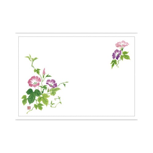 テーブルマット 尺3 あさがお