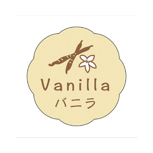 食品表示ラベル シール バニラ