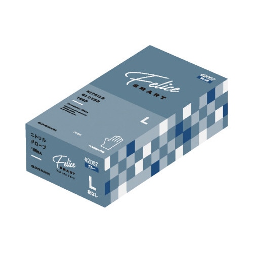 ニトリルグローブ フェリーチェ粉無100枚 M