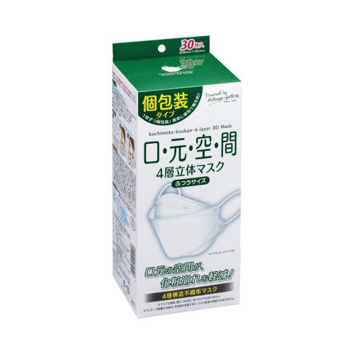 MF41 口元空間 4層立体マスク 30枚入×12