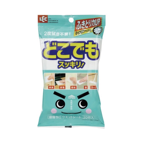 激落ち どこでもウェットシート 20枚×5