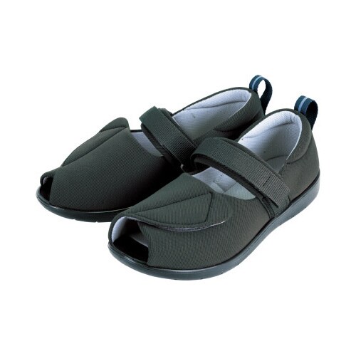 PH転びにくいシューズ つま先なし LL 黒1足入