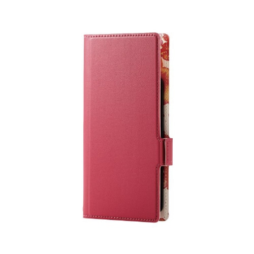 汎用スマホケース Sサイズ 花柄 ディープピンク