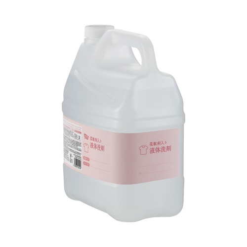 管理しやすい業務用液体洗剤柔軟剤入り4LF