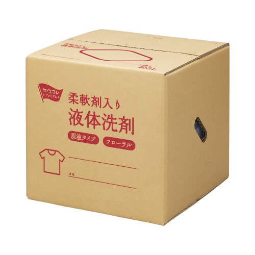 管理しやすい業務用液体洗剤柔軟剤入り18LF