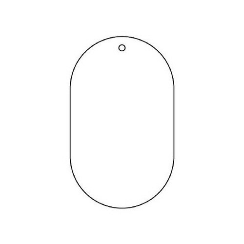 バルブ表示板 白無地板 459−15