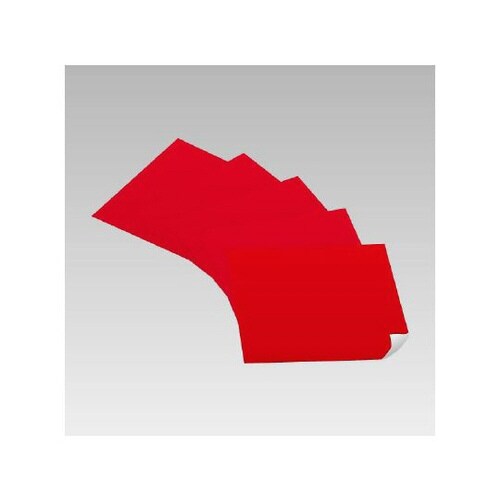 無地ステッカー 赤 5枚 889−04