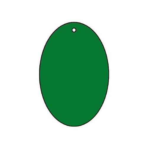 緑無地板 楕円型 5枚1組 886−46