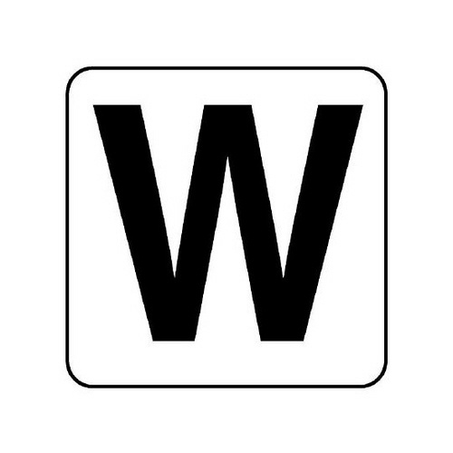 ステッカー W 大 5枚 845−82W