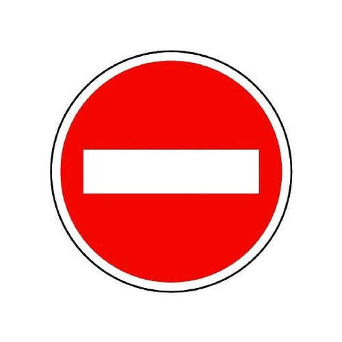 規制標識 303 車両進入禁止 894−03