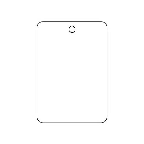 バルブ名表示板 長角型 白無地 459−30