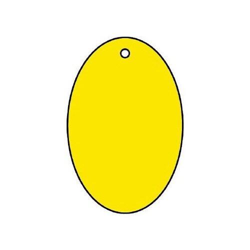 黄無地板 楕円型 5枚1組 886−53