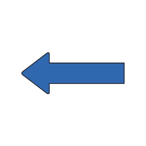 配管ステッカー 方向 青 AS−23−2S