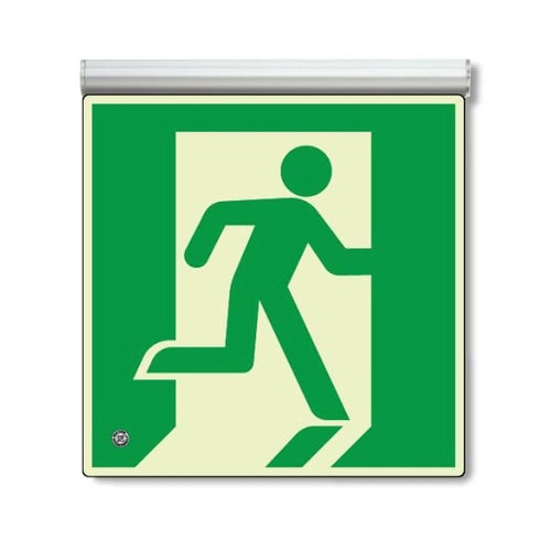 蓄光標識 避難口 右天井用 836−060