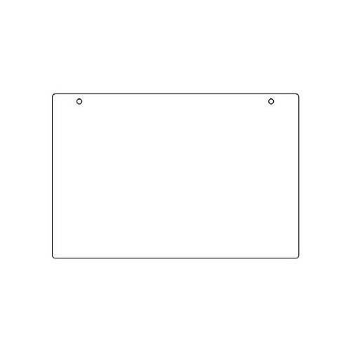吊り下げ式表示板 ホワイト無地板 807−35