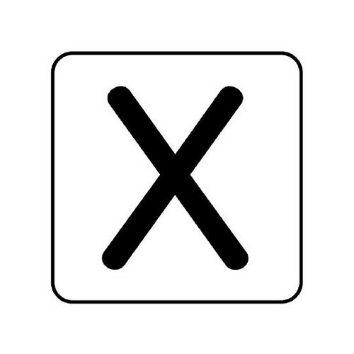 配管ステッカー X AS−25−24L