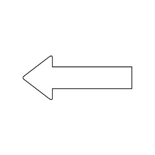 配管ステッカー 方向 白 AS−23−13S