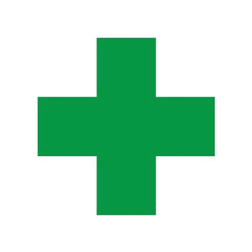 緑十字ステッカー 45mm 371−10